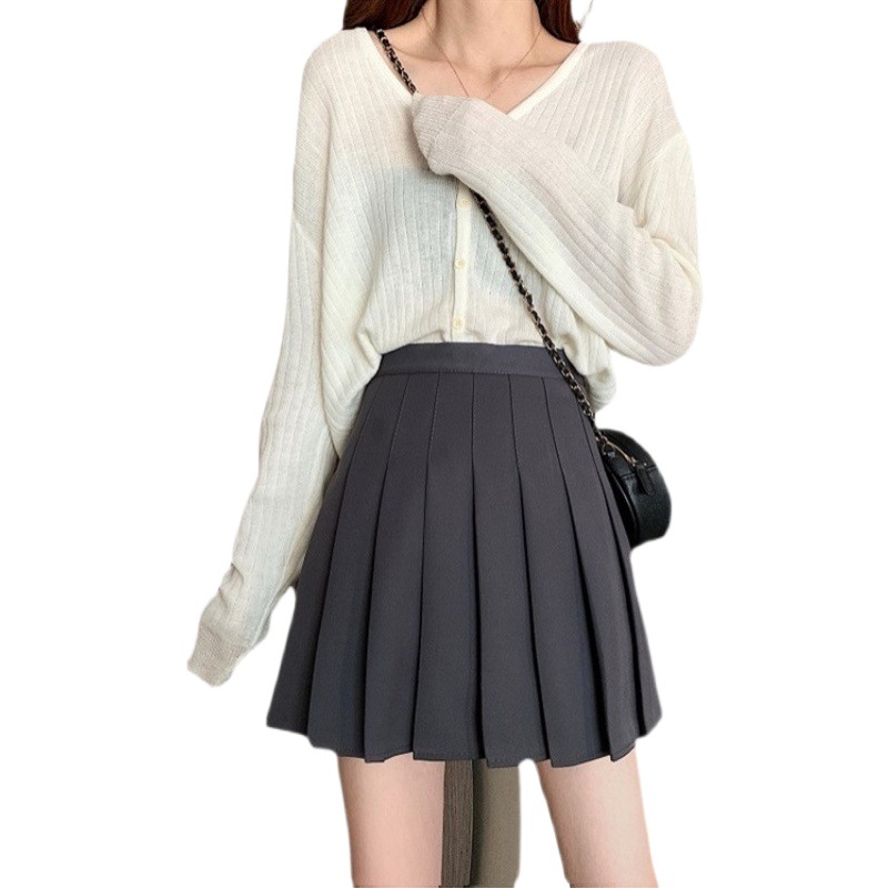 Sweet and Spicy Style Pleated Skirt Women's Spring and Summer Skirt 2024 New Arrival Small A- Line Skirt All-Match JK Short Skirt Autumn