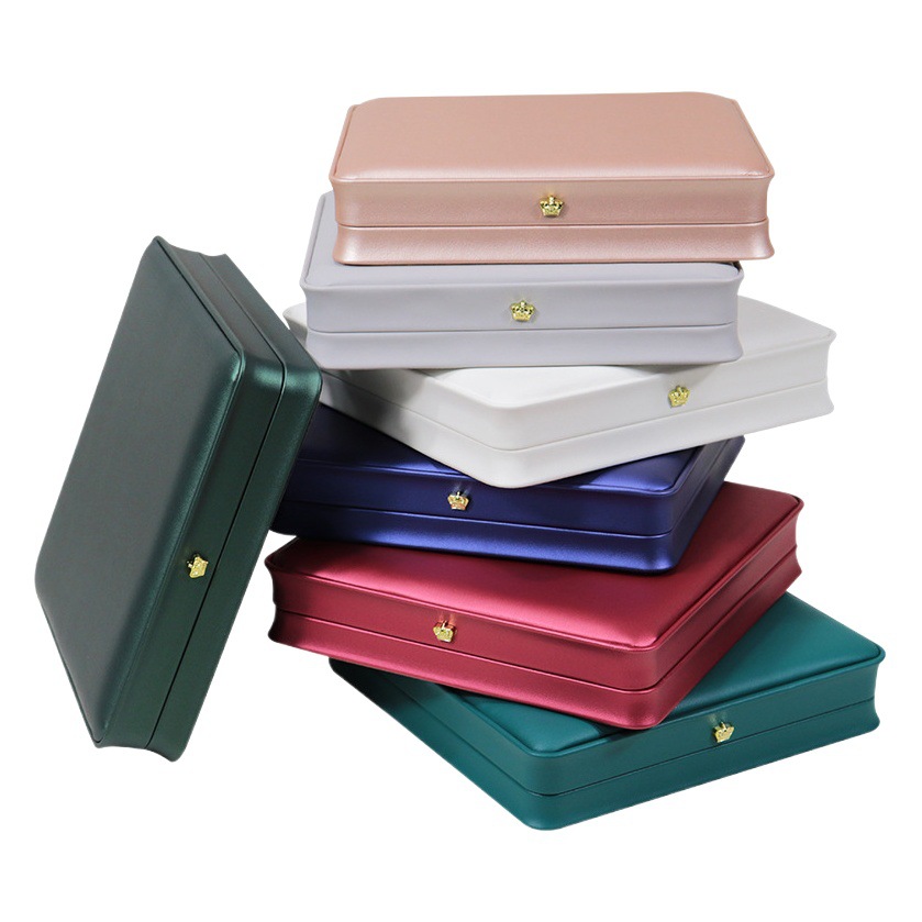 Crown Waist Pearl Necklace Box Jewelry Storage Packaging Box Ring Necklace Earrings Bracelet Large Set Box