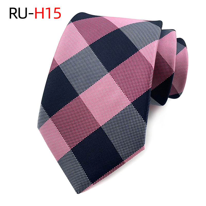 Picture of Tie Men's British Vintage Brown khaki brown Plaid Business Casual Striped Red Wedding Tie
