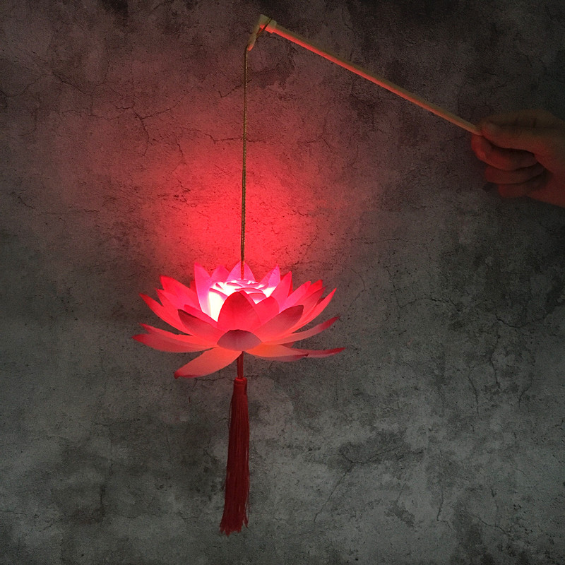 Picture of LED portable lotus lamp children's toy lantern festival dance photo photo props lamp factory direct supply