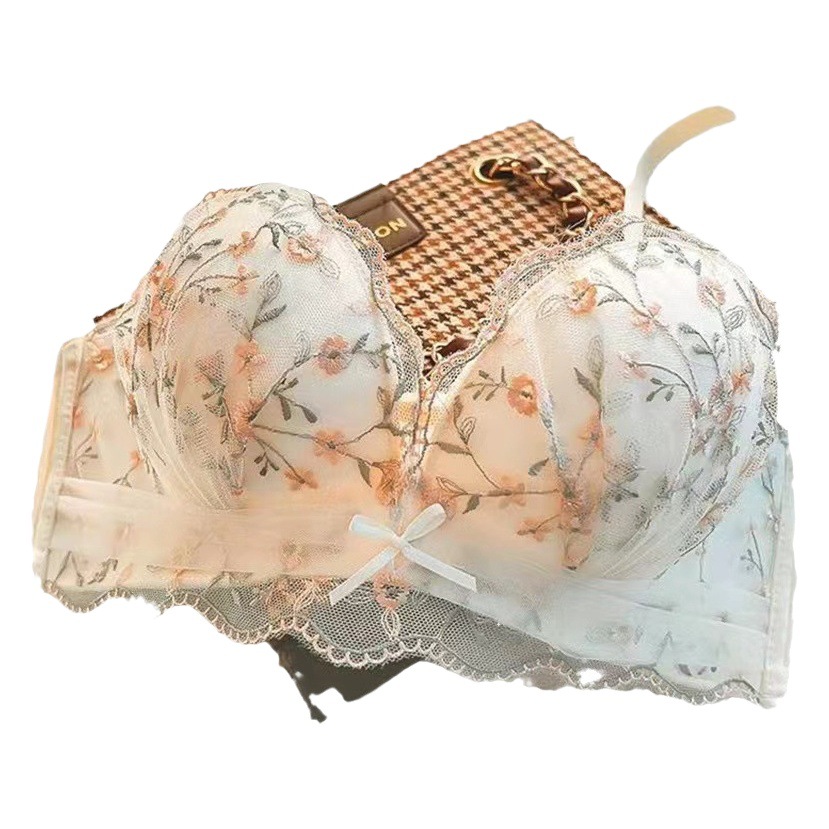 Sexy beauty back wireless underwear women's upper support small chest push up bra bra adjustable breast bra single piece