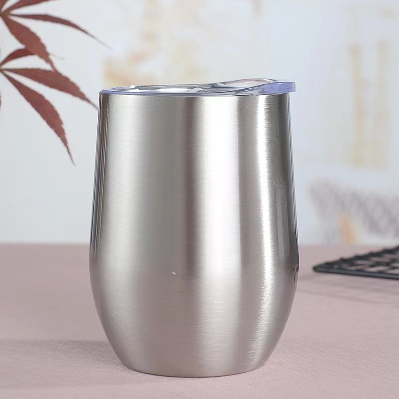 Picture of Cross-border Amazon swig eggshell cup U-shaped egg cup 304 stainless steel double layer 12oz in stock handle red wine cup