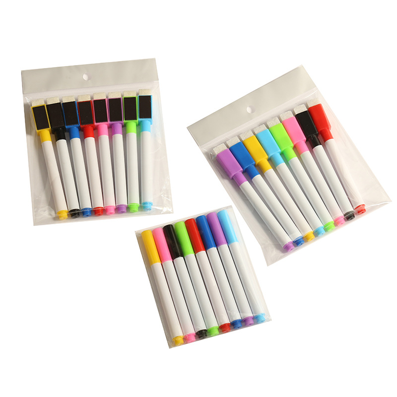Picture of Color children's creative painting mini watercolor pen with magnetic erasable whiteboard pen students draw key marker pen