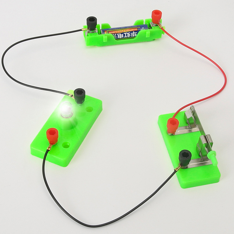 Picture of Simple Circuit Technology Small Production Series and Parallel Experiment Box Primary School Science Experiment Equipment Small Lamp Holder Circuit