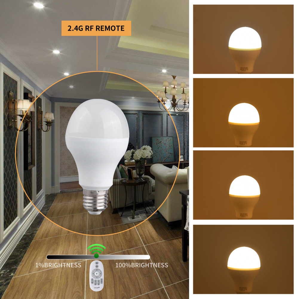 Picture of Smart Light Bulb Remote Control Led Stepless Dimming Color Table Lamp Floor Lamp Feeding Night Light Bulb Timing E27