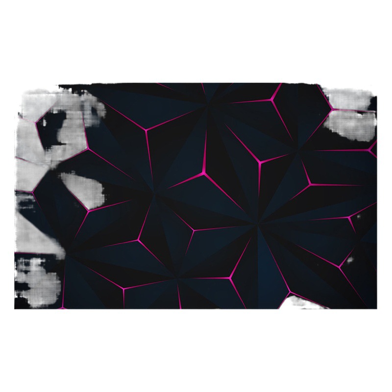 Cross-border 3D abstract geometric visual carpet technology electric competition room bedroom bedside blanket Amazon generation floor mat