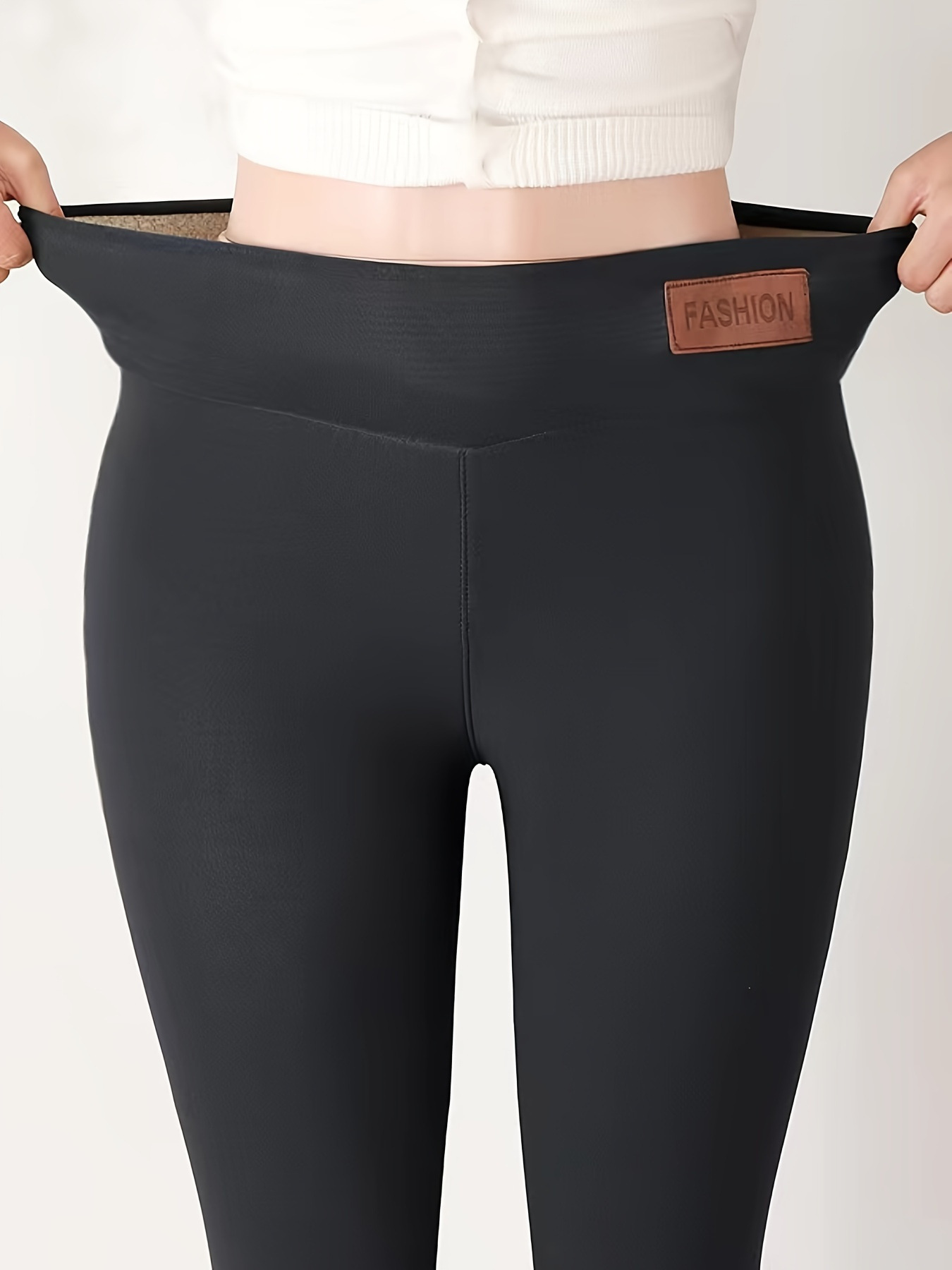 Picture of Cross-Border Popular Temu Aliexpress Cashmere Fleece-Lined Thickeneded Autumn and Winter Leggings for Women 2025 Warm Pants