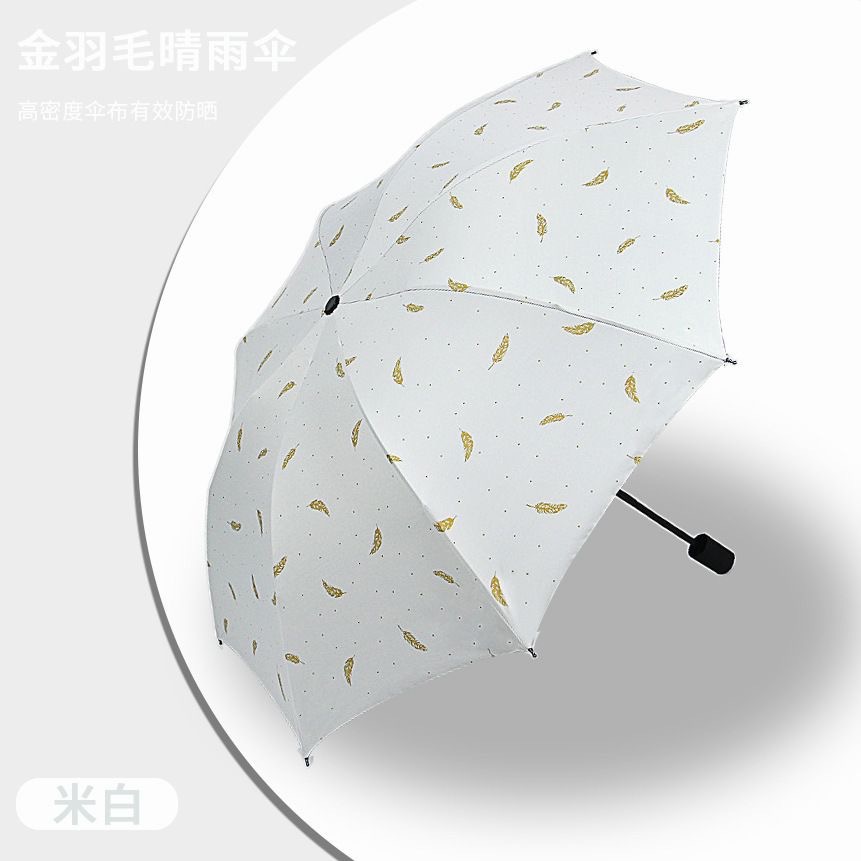 Picture of UV Umbrella Custom Wholesale UV Protection Thickened Sun Protection Sunshade Umbrella Sun Umbrella Folding Sunny and Rainy Umbrella for Men and Women
