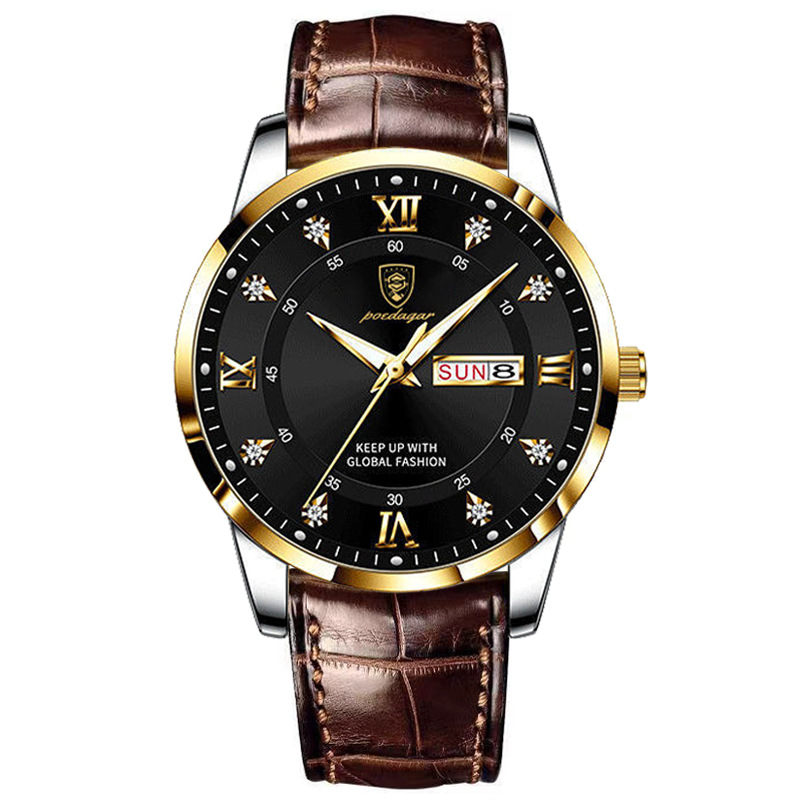 Picture of Baidagee New Waterproof Luminous Double Calendar Men's Watch Ultra-thin Quartz Watch Live AliExpress Explosions