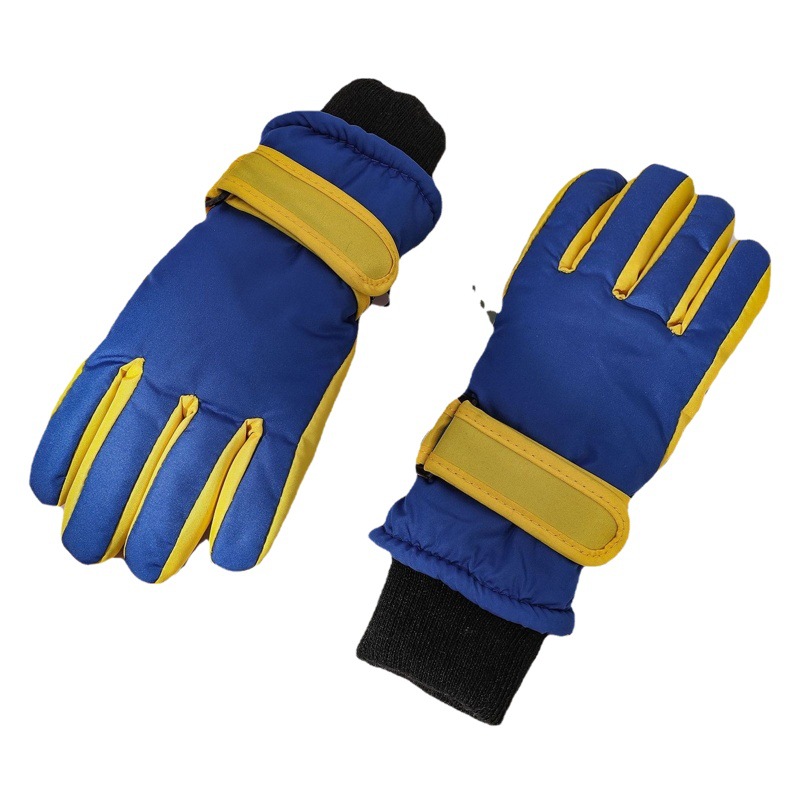 Cross-Border Outdoor Professional Sports Warm Gloves for Boys and Girls Aged 3-9 Years Old Fleece-Lined and Thickeneded Windproof Kidsren's Ski Gloves