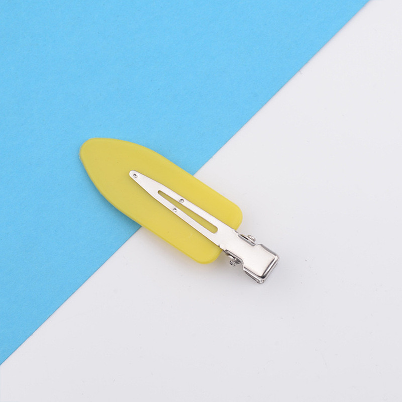 Picture of Korean diy cream clip seamless hairpin summer side hairpin duckbill makeup bangs clip broken hair clip headdress