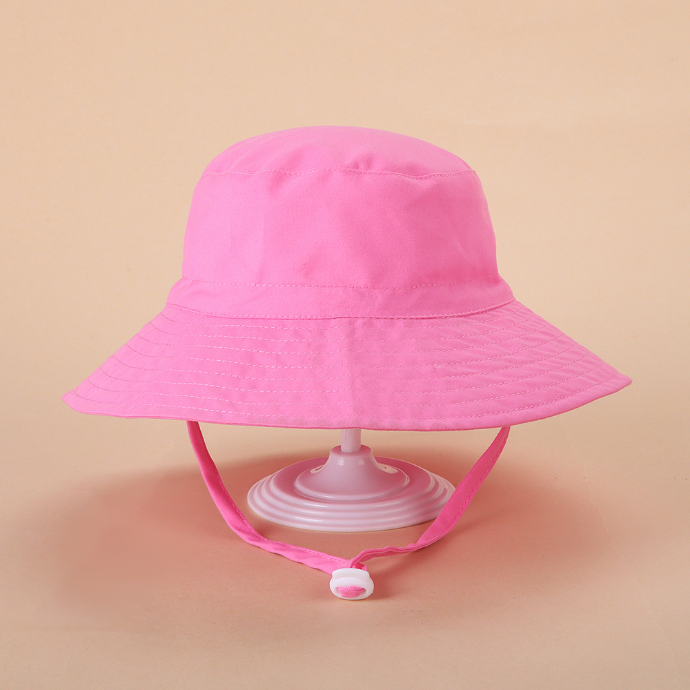 Picture of Spring and summer European and American new sun hat for boys and girls baby breathable quick-drying beach hat for children sunscreen adjustable fisherman hat
