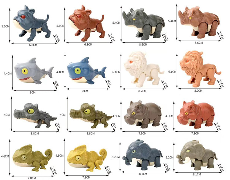 Picture of Cross-border New Explosions Children's Educational Finger-biting Dinosaur Toys suit Finger-biting Dinosaur Small Animal Blind Bag Blind Box