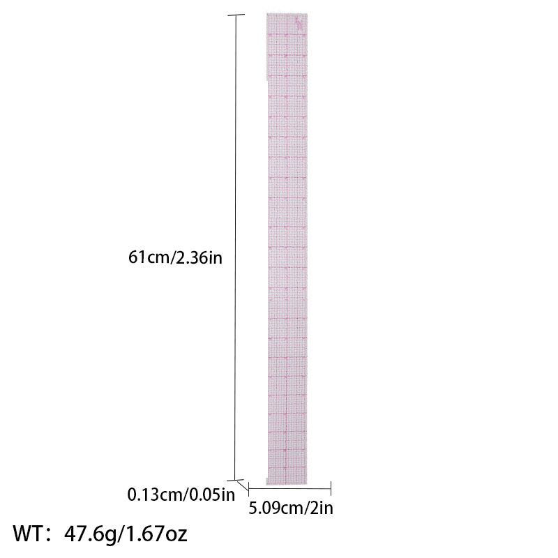 Picture of Pattern printing ruler clothing scale pattern making clothing curve cutting sewing tool multi-functional pattern printing ruler