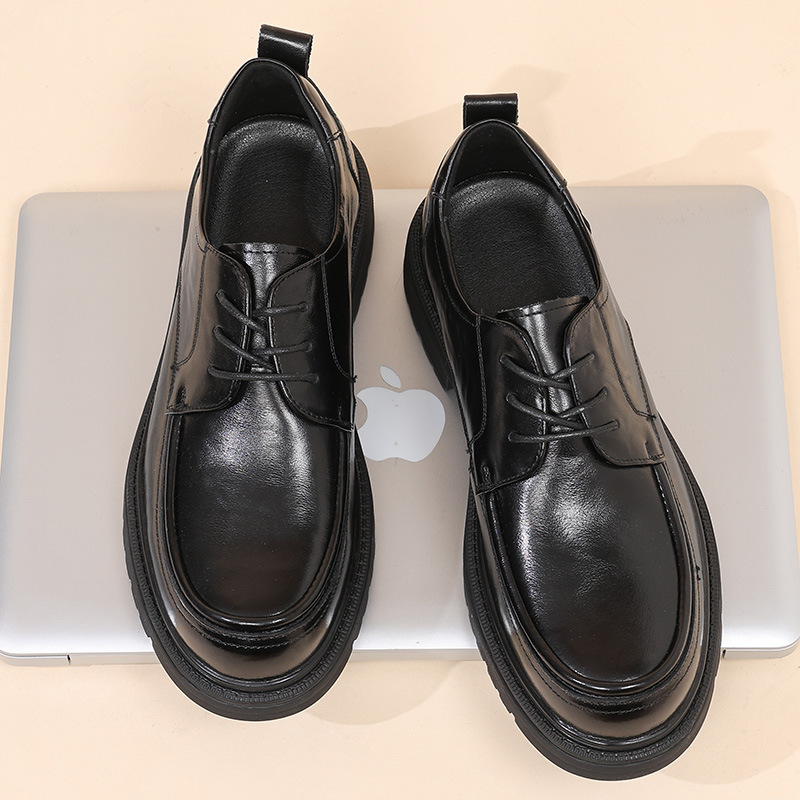 New Men's Shoes 2025 Autum New Genuine Leather Derby Shoes Men's Business Formal Leather Shoes Wedding Shoes Groom's Shoes
