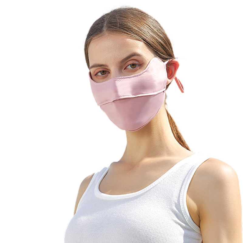 Picture of New 5D cartilage support three-dimensional sunscreen mask anti-ultraviolet breathable ice silk cool sense sunshade outdoor