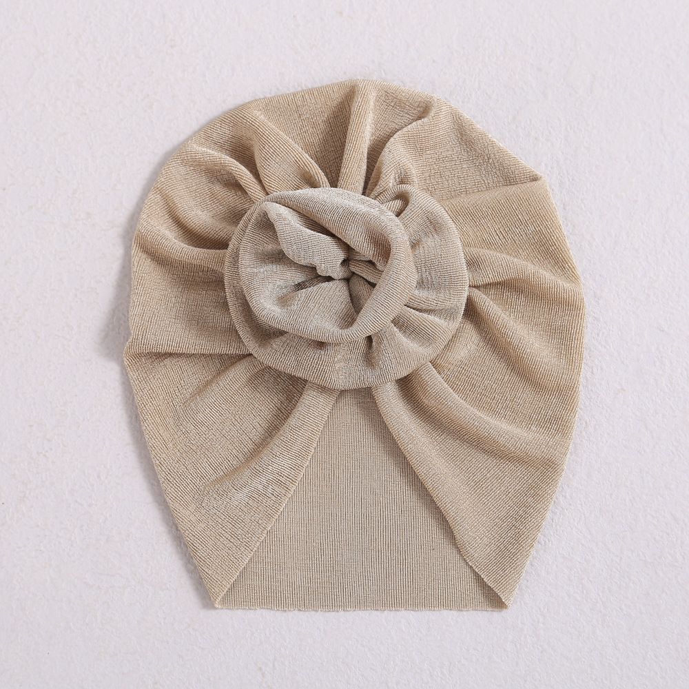 Picture of Europe and the United States hair accessories baby hat new spring and autumn baby India fetal hat three-dimensional flower children's turf hat wholesale