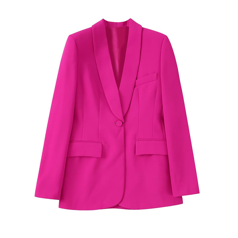 Picture of Cross-Border Export 2022 Autum European and American Style Zaura Women's Dress Collar Loose One-Button Suit Pants Suit