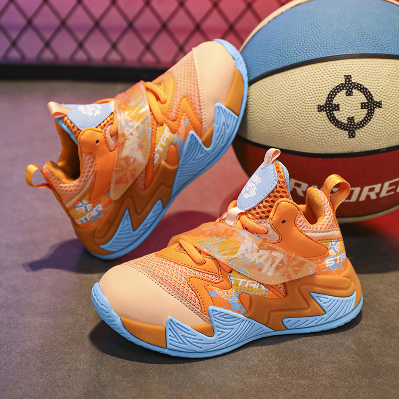 Children's Basketball Shoes, Non-Slip and Wear-Resistant, Professional Training, 2025 Autumn New Anti-Slip Combat Boots, Boys' Sports Shoes
