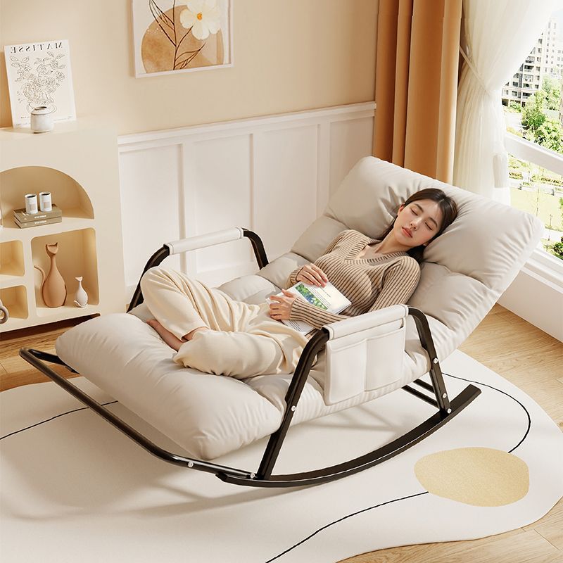 Rocking chair recliner lazy sofa rocking chair sofa balcony recliner lounge chair folding rocking chair double rocking chair