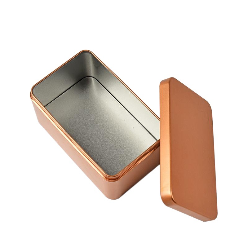 Tea Can Iron Box Small Rectangular Tinplate Box Storage Storage Empty Box Packaging Wholesale Spot Sealed Box