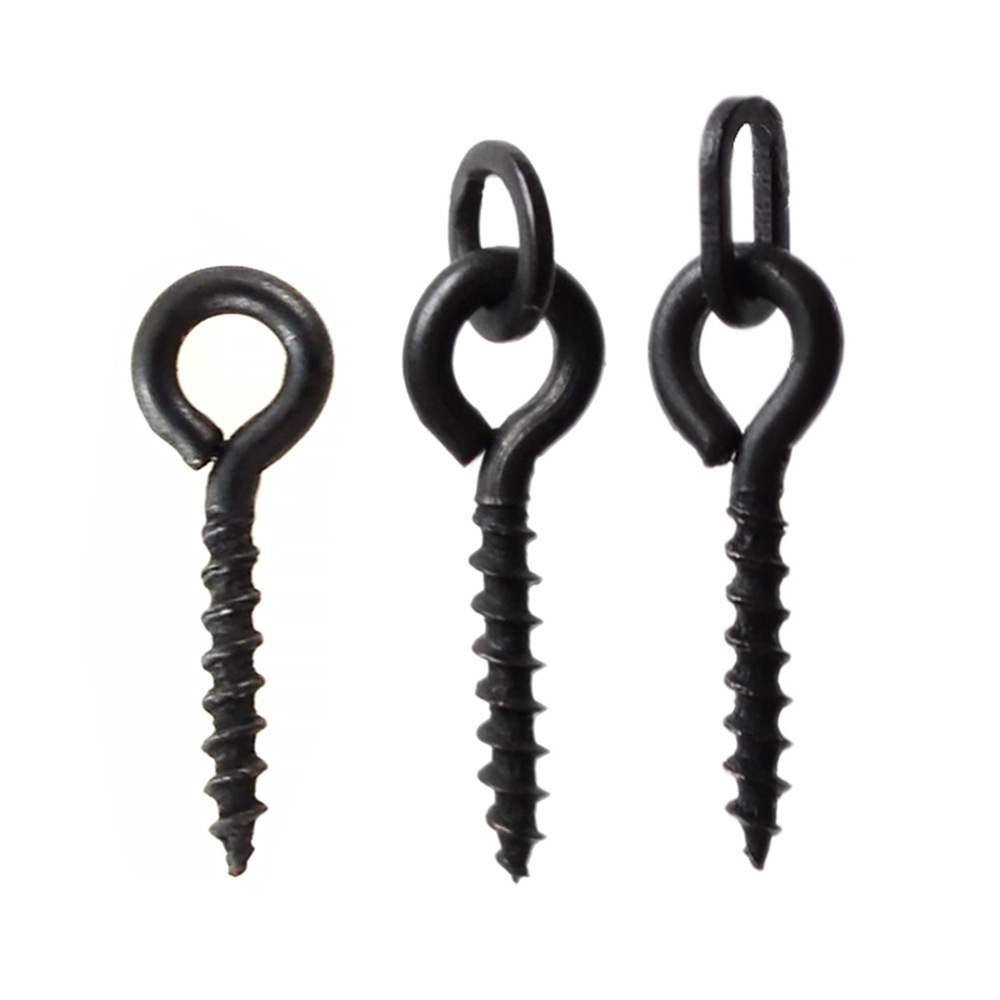 Cross-border European carp fishing 50 quick-connect swivel fishing gear matted black high-speed screw carp small accessories