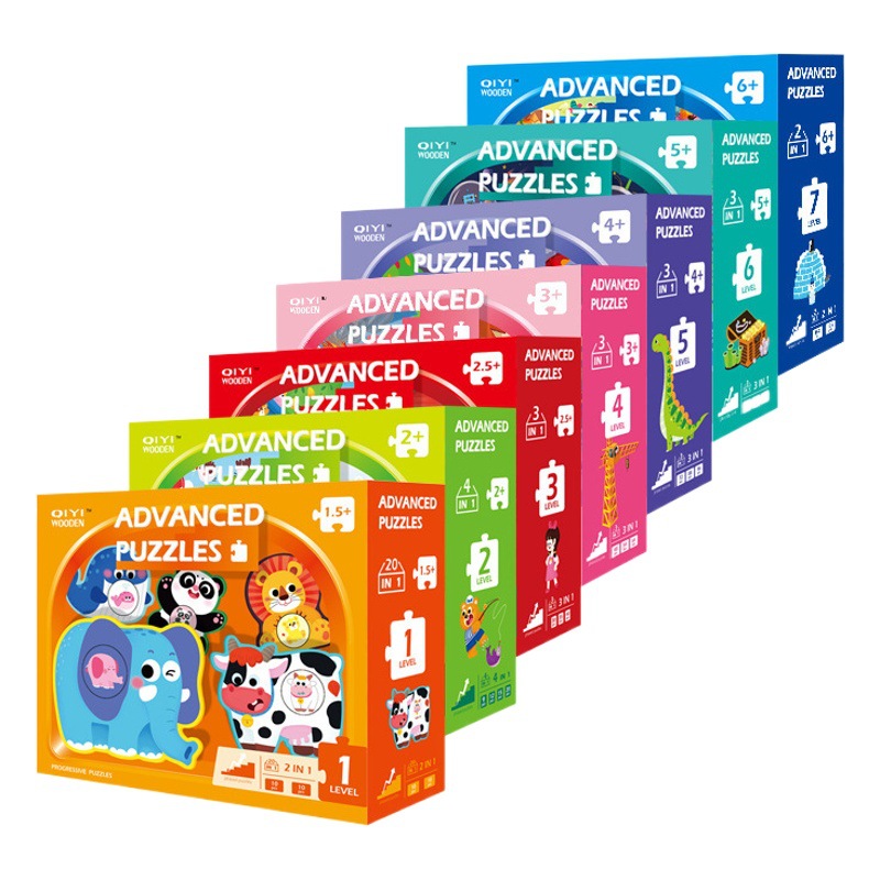 Advanced educational puzzle children's early education puzzle large puzzle dinosaur animal baby toddler Enlightenment toy