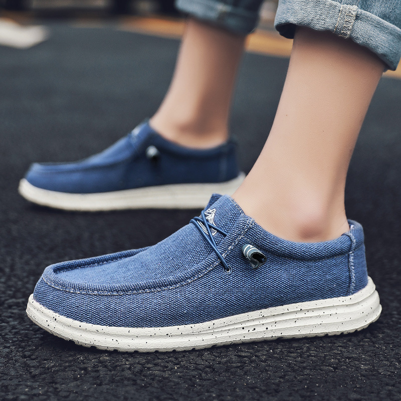 Cross Border plus size Couple Loafers high quality Casual Shoes Men's and Women's Canvas Lightweight Cloth Shoes Men's Loafers