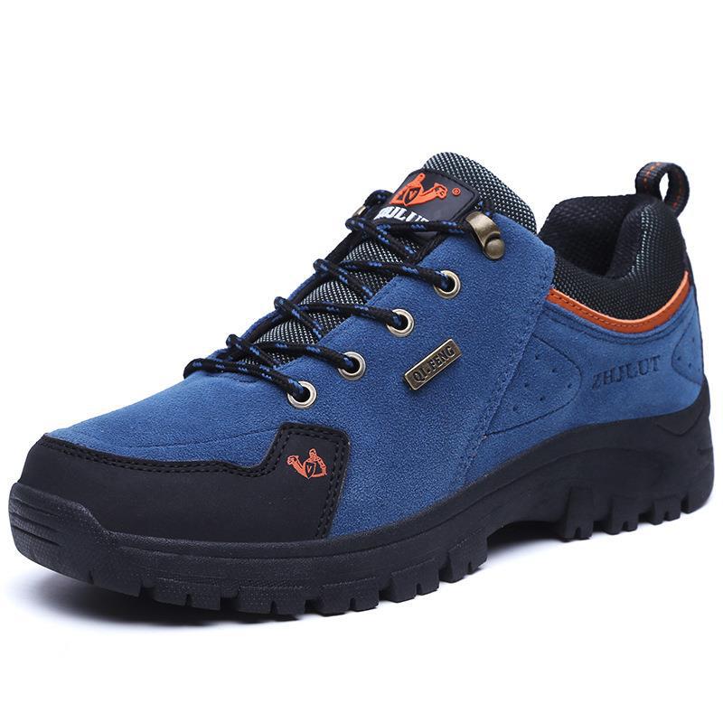 Low-top Non-slip Wear-resistant Mountaineering Shoes Autumn and Winter New Couple Outdoor Warm Casual Shoes fleece-lined Cotton Shoes Men's Shoes