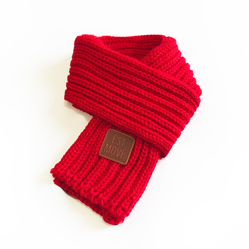 Picture of 6 Korean Style New Knitted Scarf Men's and Women's Cute Fashion Solid Color Simple Autumn and Winter Baby's Warm Scarf