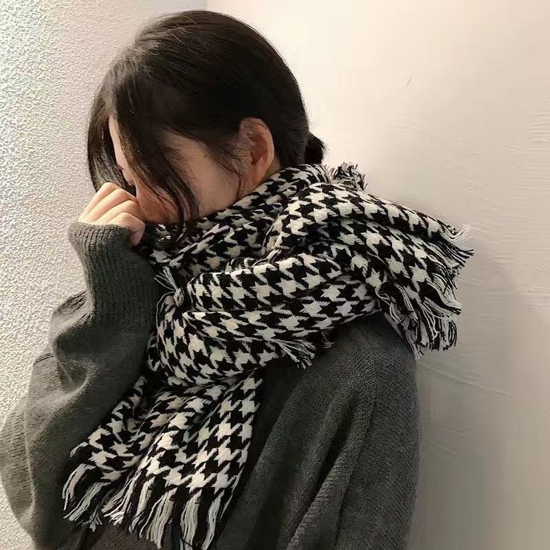 Picture of Cross-border solid color new imitation cashmere scarf women's autumn and winter thickened warm shawl solid color student scarf men's wholesale