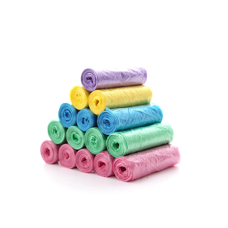 Picture of 1919 Reinforced Garbage Bag New Material Color Kitchen Bathroom Household Point Break Plastic Bag 5 Rolls 100 Pack