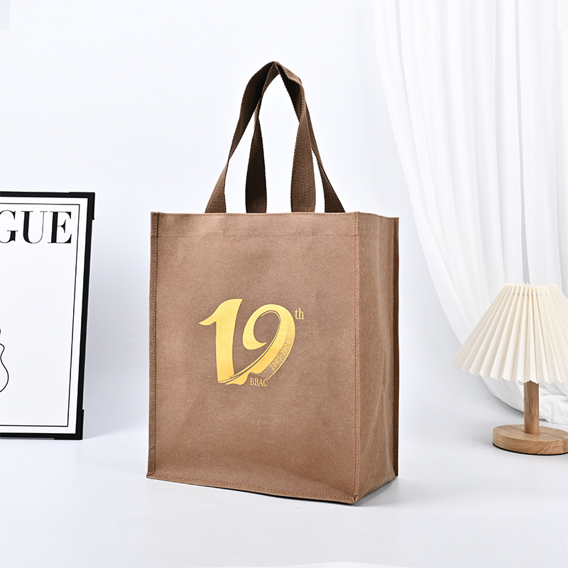 Cross-Border New Jute Tote Bag Advertising Promotional Gift Burlap Custom Shopping Bag with Hot Stamping Logo Customization Available