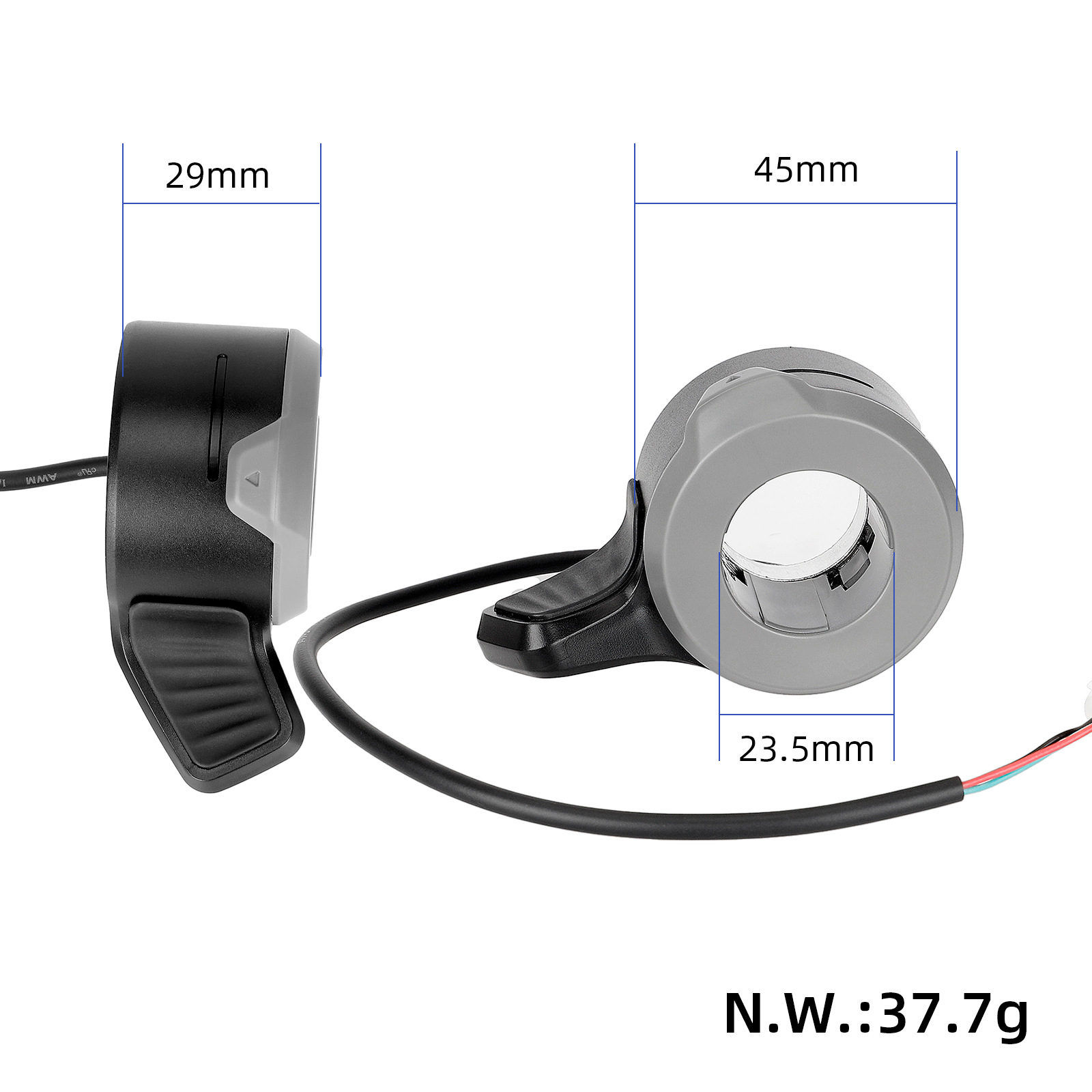 Picture of Calf folding electric scooter accessories calf KQI2 KQI3 finger dial throttle accelerator speed control button