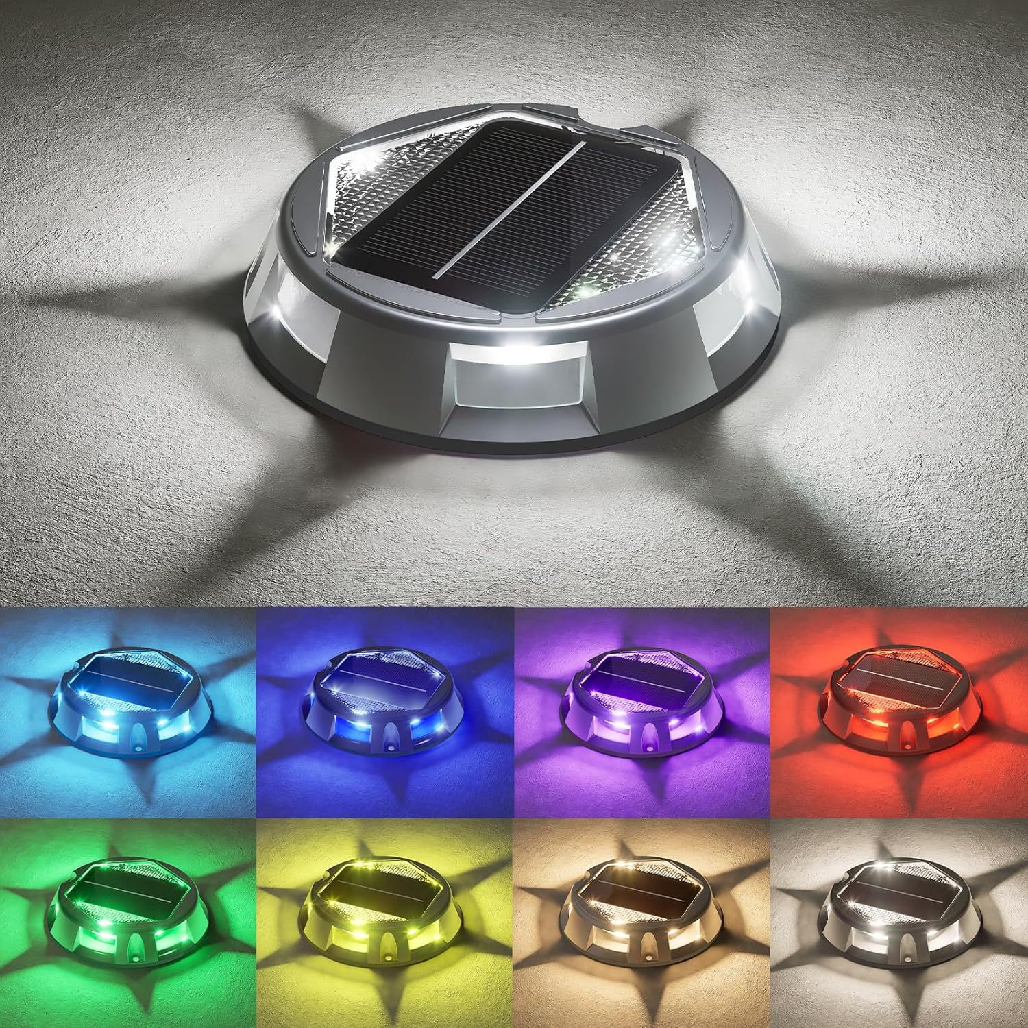 Solar new deck lights garden lane indicator lighting fixtures cross-border floor lights landscape step lights