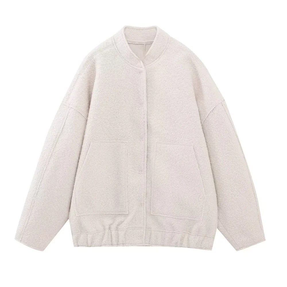 Picture of TAOP & ZA spring new women's collar pocket loose pilot coat 5070/158 5070158