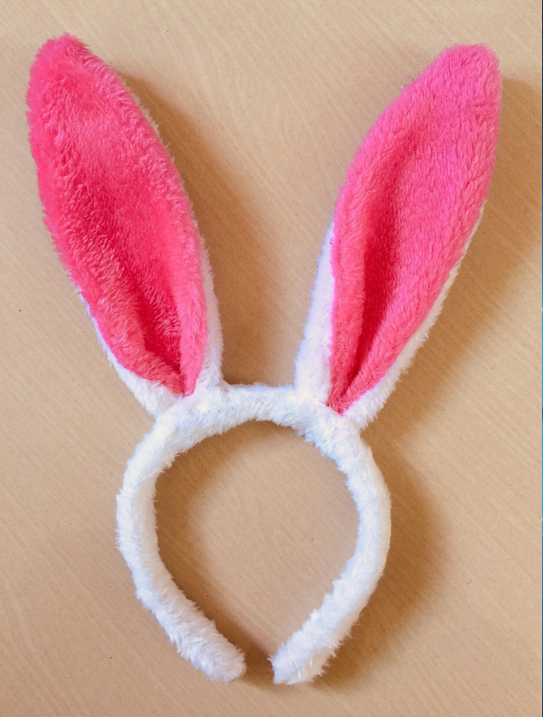 Picture of Easter Bunny Ears Headband Sequined Easter Bunny Plush Bunny Girl Small Animal Headband Props