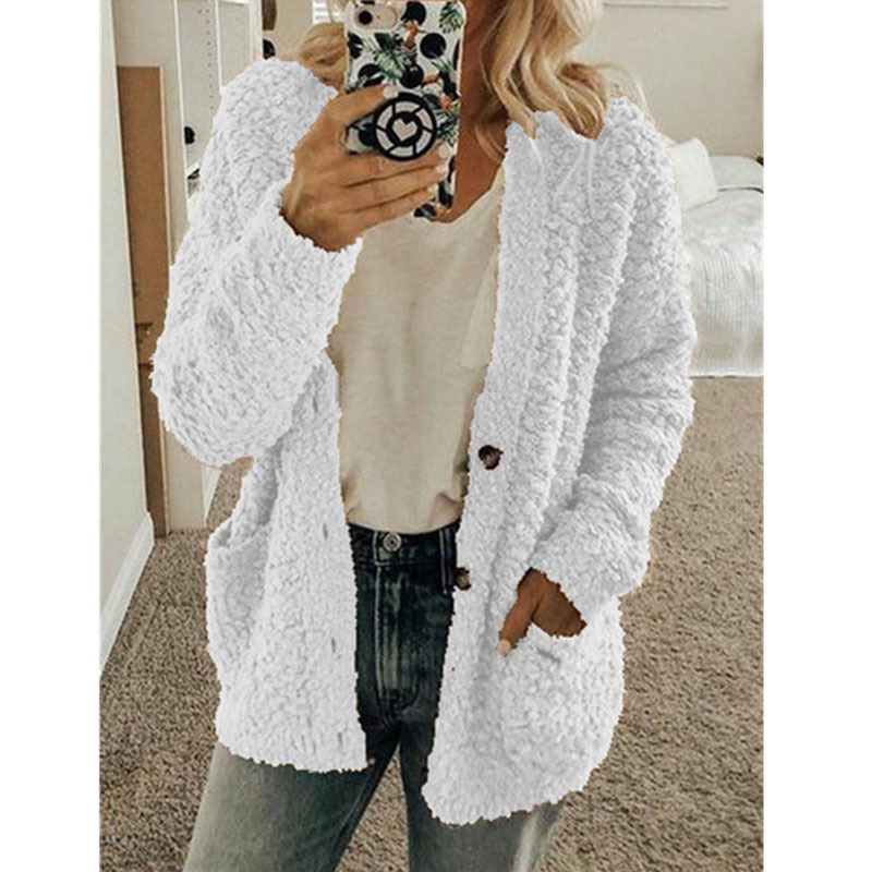Picture of EBAY Amazon wish2024 autumn and winter explosions European and American women's fashion casual lamb coat plus size