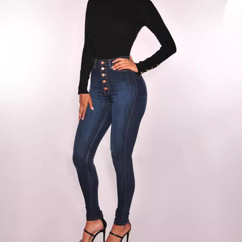 Picture of Wish Amazon Ebay Hot Selling Women's Jeans High Waist Sexy Stretch Slim Jeans for Women