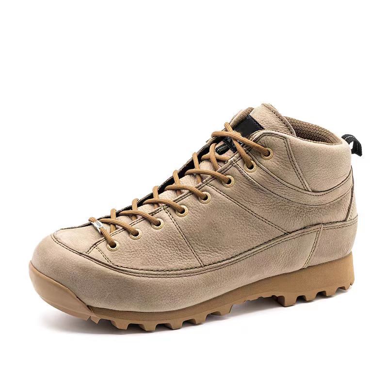 Re-engraved Damo High-top Outdoor Camping GTX Waterproof Non-slip V Mountaineering Shoes with Cowhide Hiking Sports Shoes for Men and Women