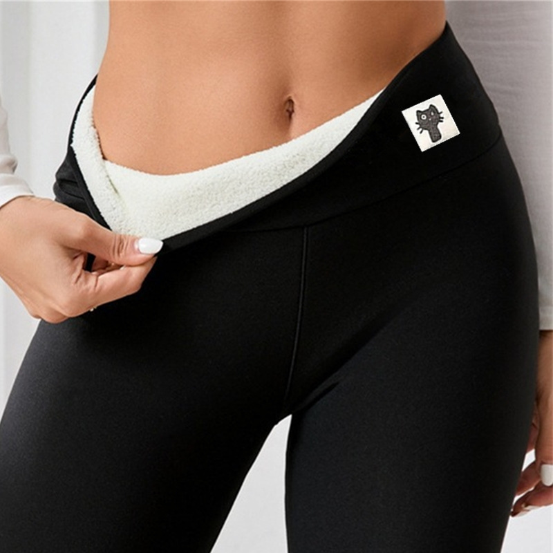 Picture of Cross-Border Popular Temu Aliexpress Cashmere Fleece-Lined Thickeneded Autumn and Winter Leggings for Women 2025 Warm Pants