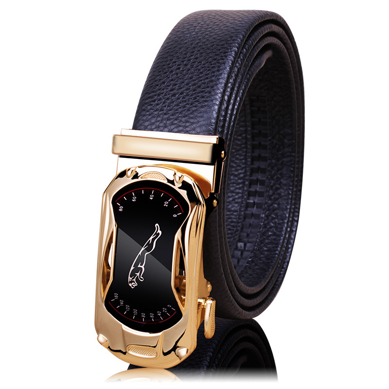 Picture of Men's Belt Leather High-end Automatic Buckle Casual Men's Cowhide Belt Men's Trousers Belt Men's Wholesale