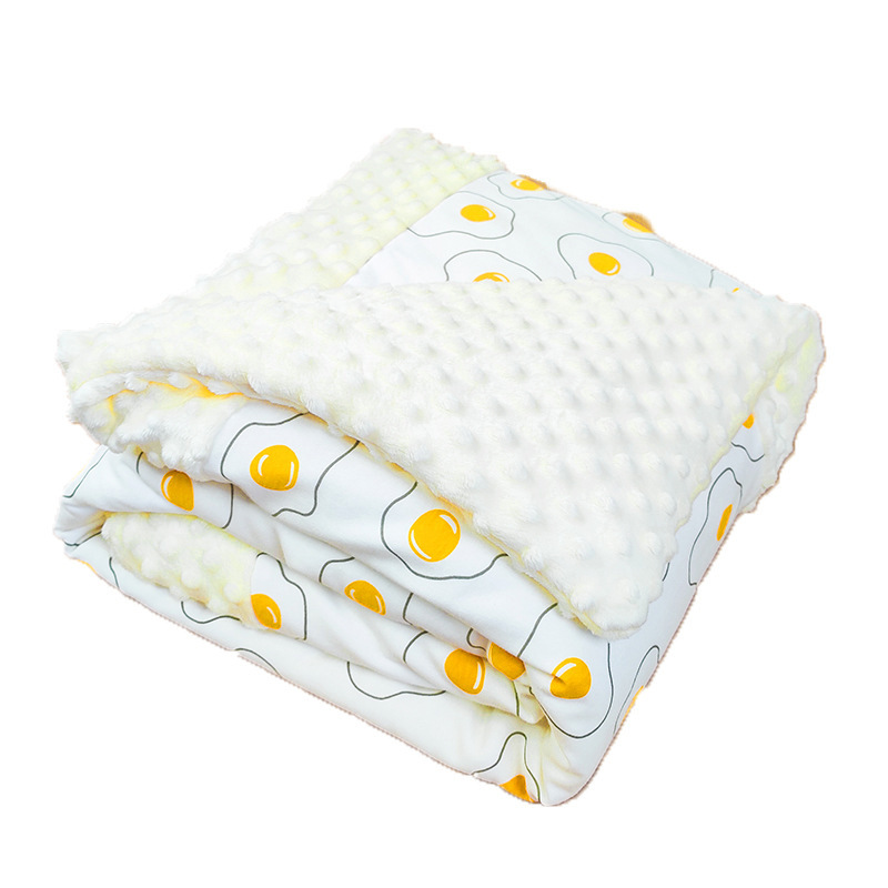 Picture of Beanie Blanket Type a Pure Cotton Infant and Toddler Blanket Kidsren's Beanie Quilt Air Conditioning Nap Blanket Constant Temperature Double-Sided