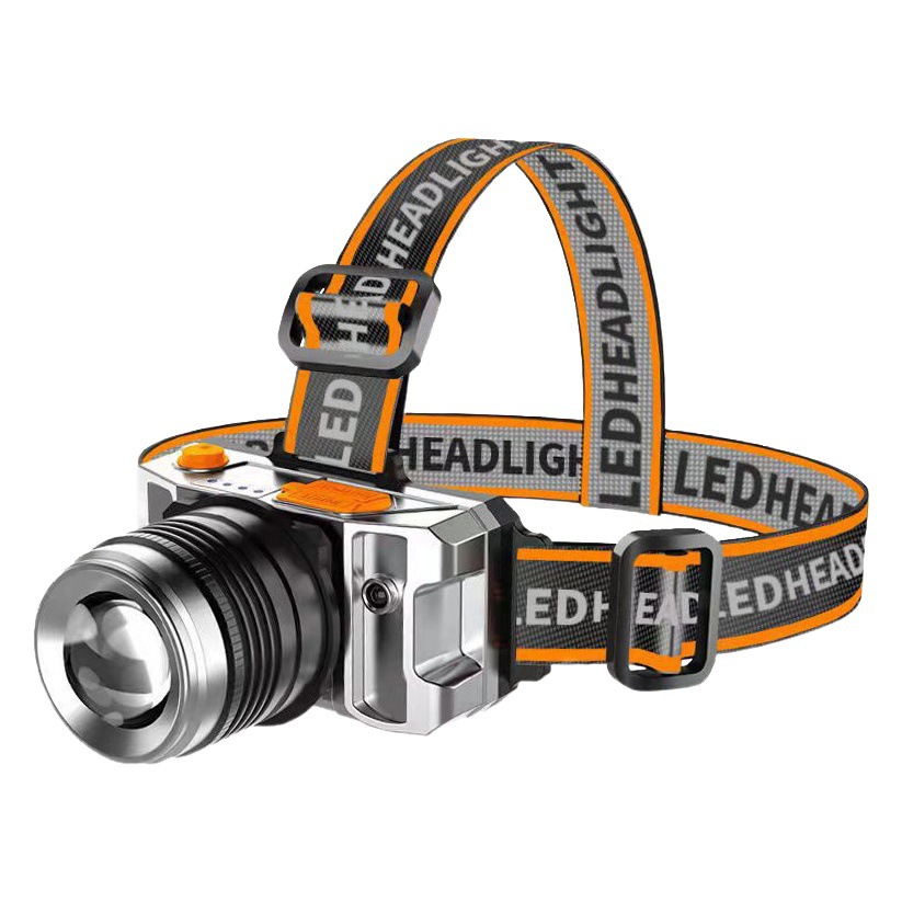 [Expedited Delivery] Strong Light Long-Range Outdoor Induction Headlight Wholesale Zoom Led Head-Mounted Miner's Lamp Flashlight