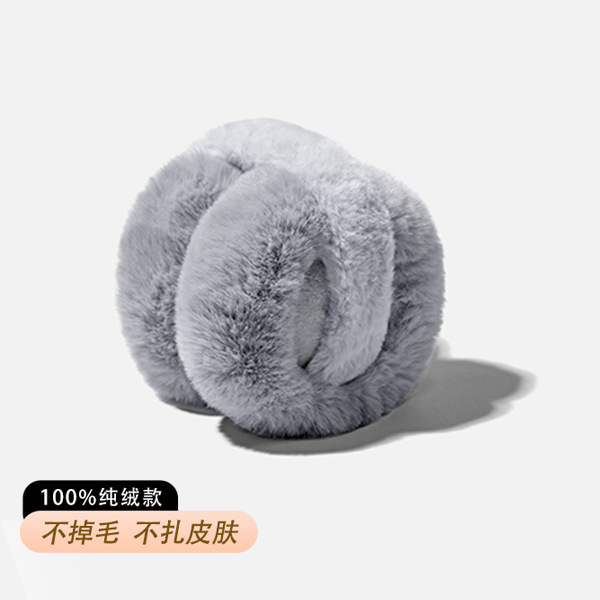 Picture of Plush earmuffs winter women's fashion winter warm Earmuffs Ear protection earmuffs foldable anti-freezing earmuffs for students 2