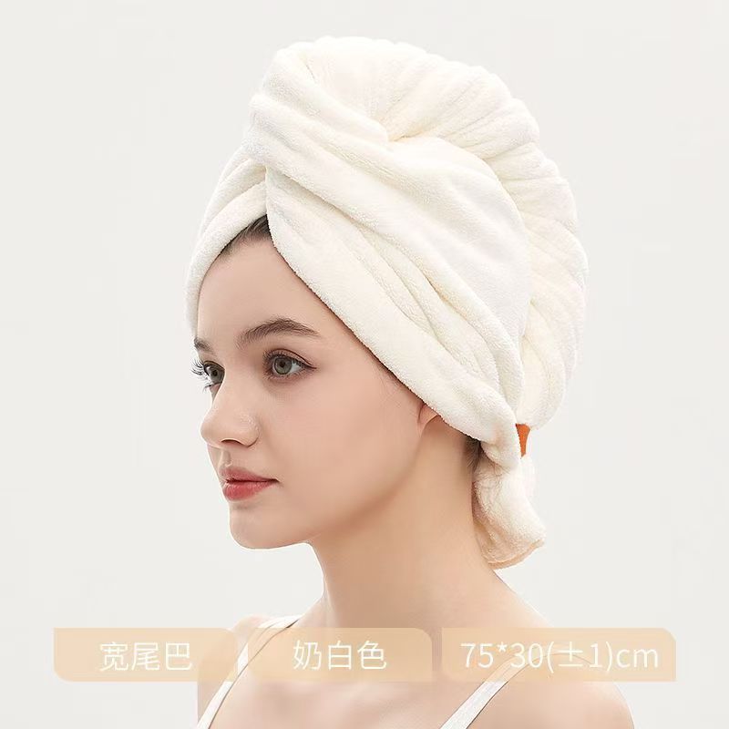 Lady's Dry Hair Cap Water Absorbent Quick-drying Thickened Hair Wipe Towel Shower Cap Super Soft Water Absorbent 2025 New