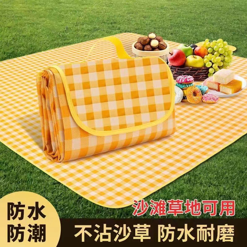 Picnic Mat Damp-proof Mat Thickened Picnic Cloth Outdoor Camping Picnic Mat Portable Waterproof Spring Lawn Mat
