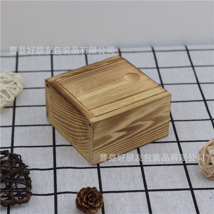 Picture of Handmade soap wooden box Pine pull-out lid box small wooden box order wooden gift box earphone soap Pine Box Wholesale