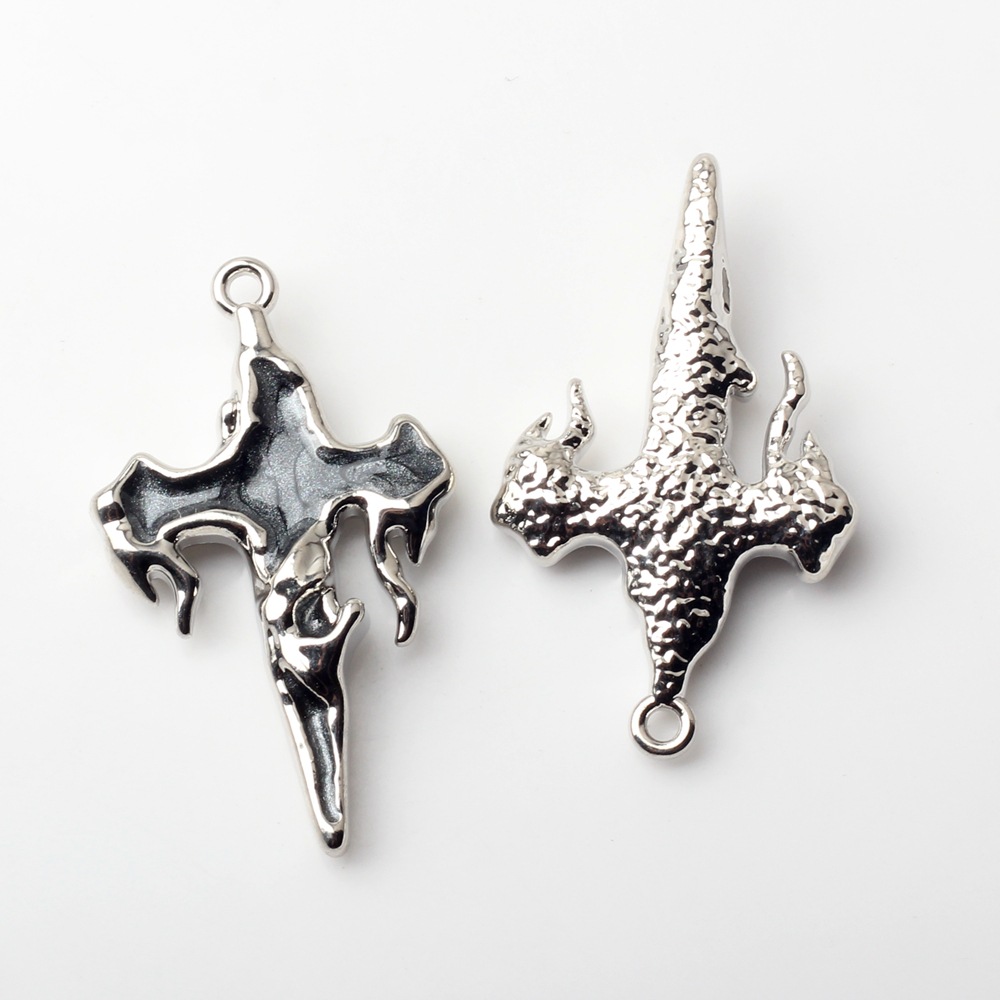 Picture of Alloy Color Oil Dropping Cross Pendant Pendant DIY Handmade Necklace Earrings Bracelet Jewelry Accessories