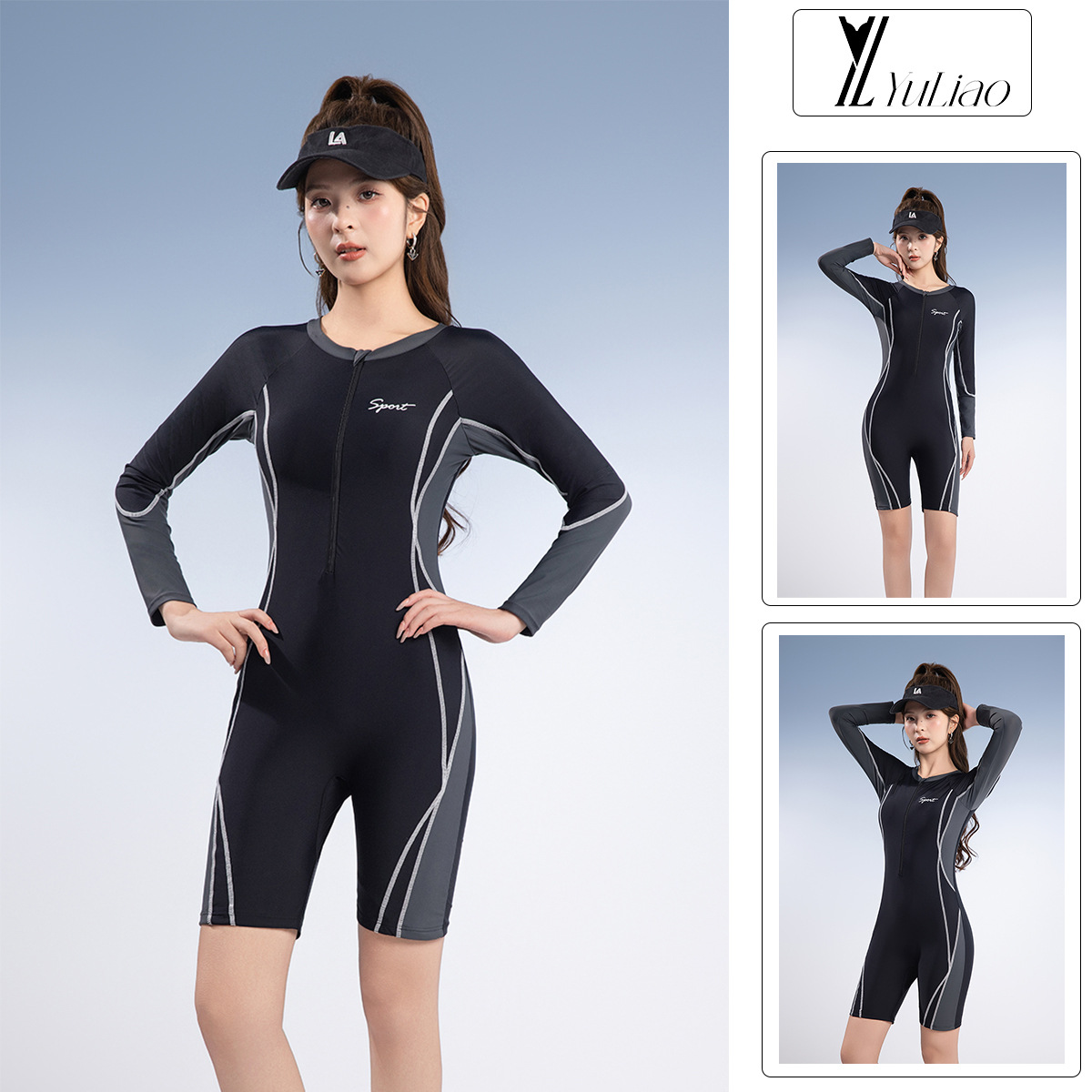 Swimwear Women's 2025 New Style Conservative Split Swimwear Belly-Covering Slimming Women's Swimming Suit for Students Swimming Pool